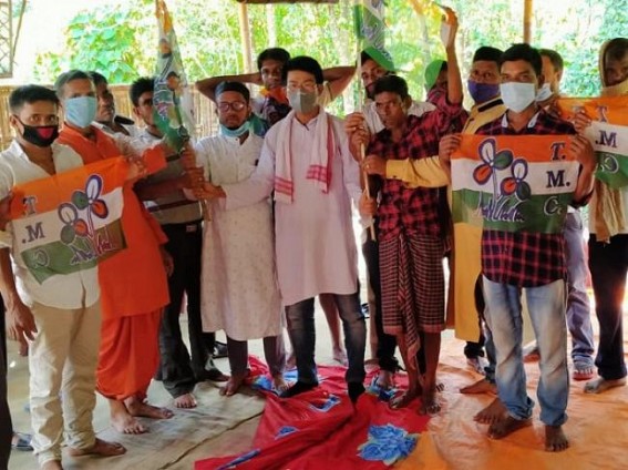 80 Voters joined Trinamool Congress Party in Kamalpur 80 Voters joined Trinamool Congress Party in Kamalpur